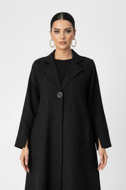C 2681 Black Work Abaya