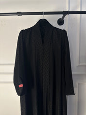 C 2707 Black Polka Dot Abaya
