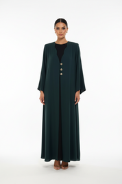 C 2709 Dark Green Abaya