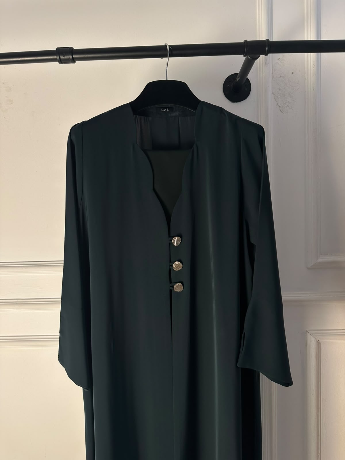 C 2709 Dark Green Abaya