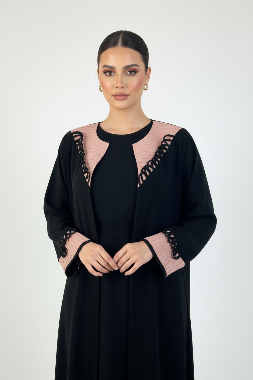 C 2713 Black Abaya