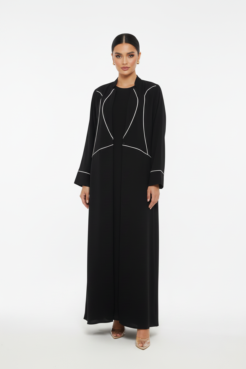 C 2717 Black Abaya