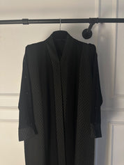 C 2718 Black Chequered Abaya
