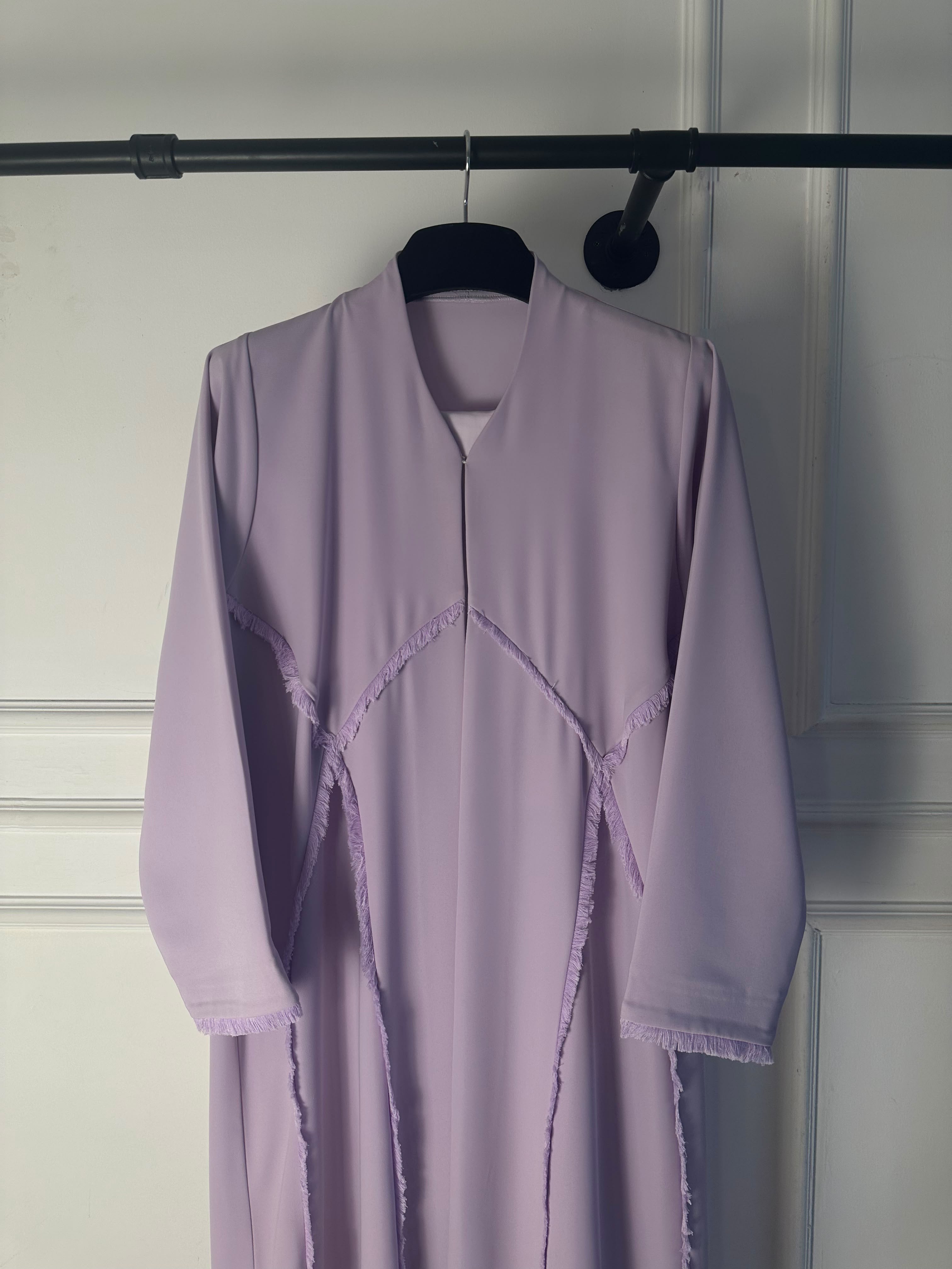 C 2719 Lilac Tassels Abaya