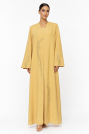 C 2721 Golden Yellow Abaya