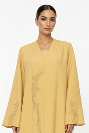 C 2721 Golden Yellow Abaya
