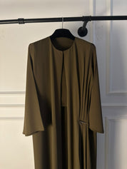 C 2724 Olive Brown Abaya
