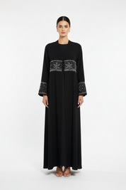 C 2726 Black Beaded Abaya