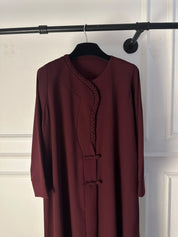 C 2730 Maroon Abaya