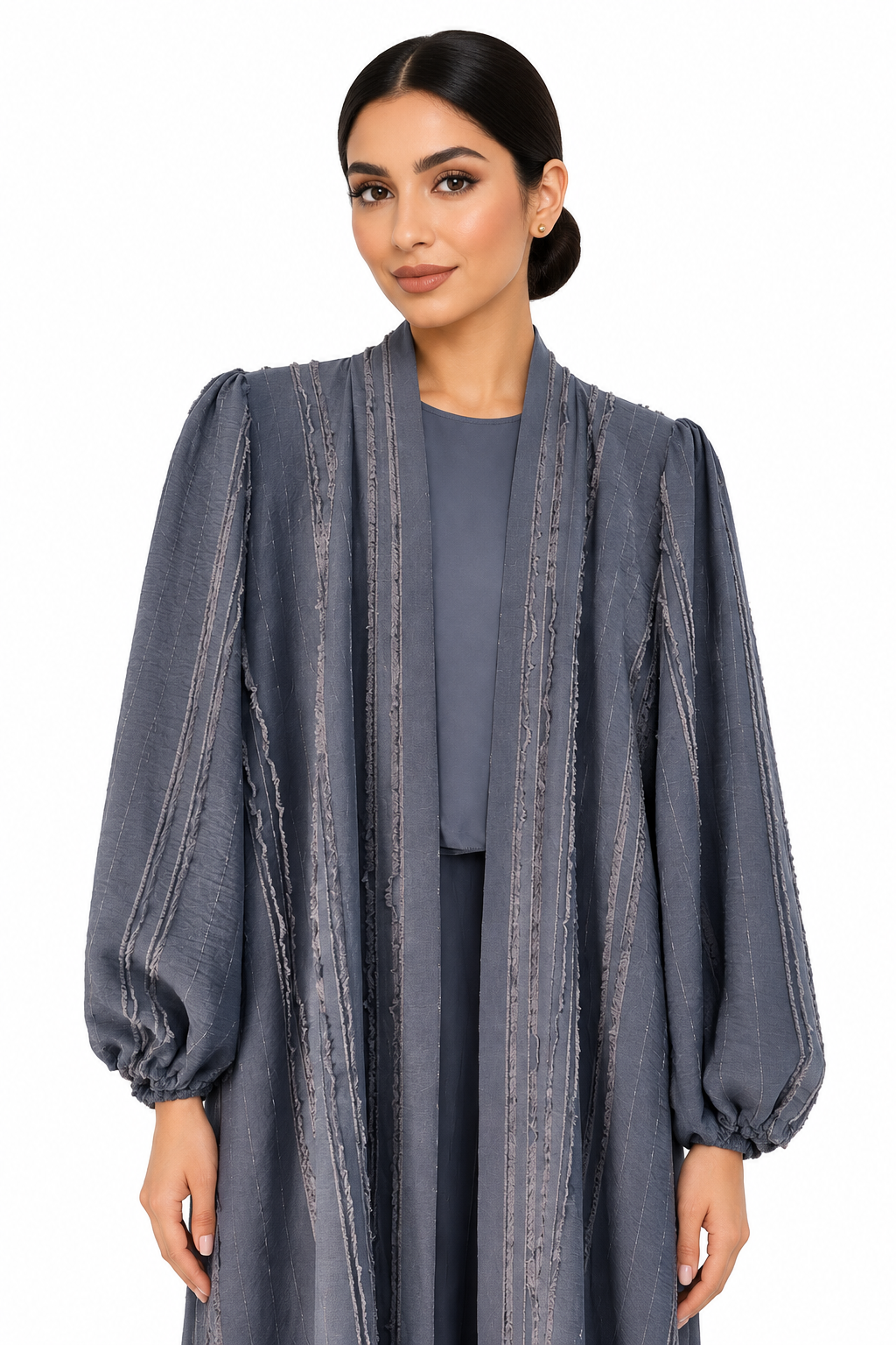 C 2734-01 Sky Grey Abaya