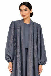 C 2734-01 Sky Grey Abaya