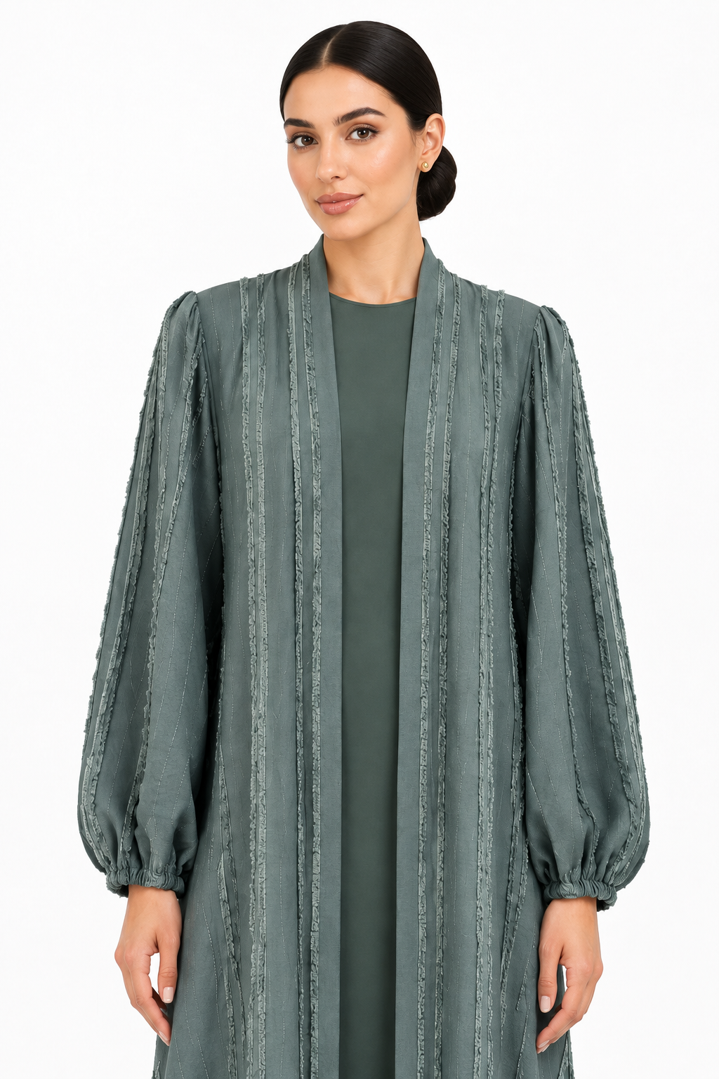 C 2734-02 Jade Green Abaya