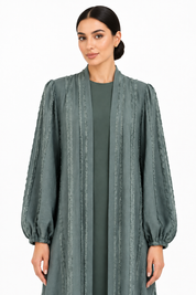 C 2734-02 Jade Green Abaya