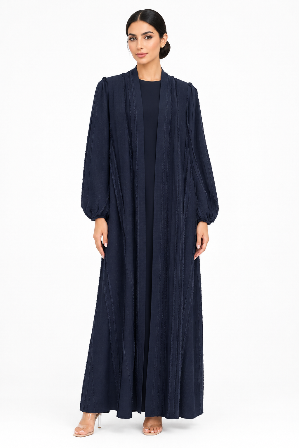 C 2734-04 Navy Blue Abaya