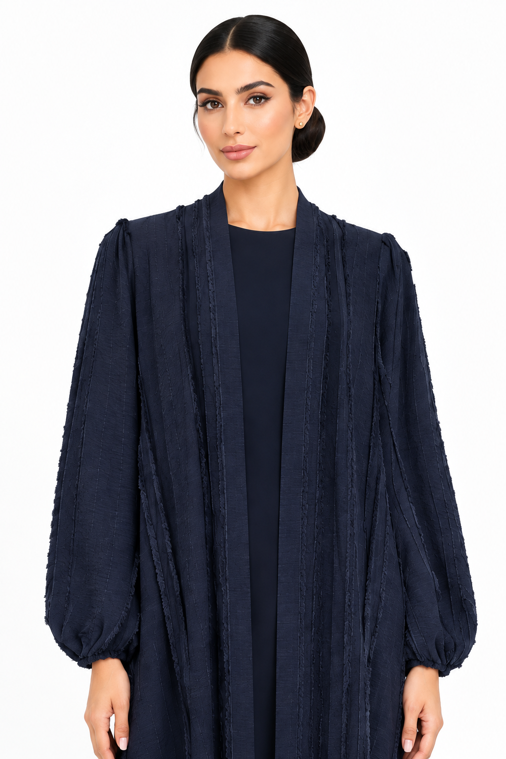 C 2734-04 Navy Blue Abaya