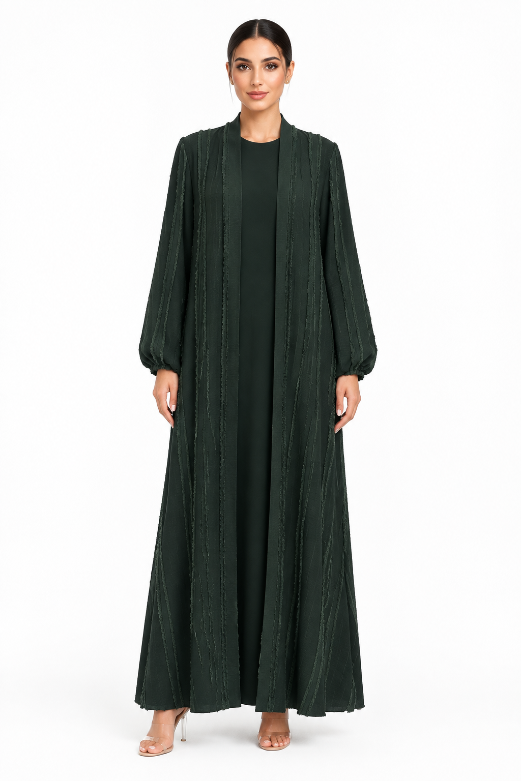 C 2734-05 Forest Green Abaya