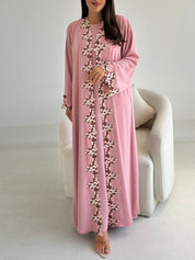 C 2735-04 Cinnamon Rose Lace Abaya