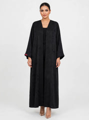 C 2740 Premium Black Beaded Abaya