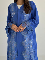 C 2741 Lapis Blue Lace Abaya