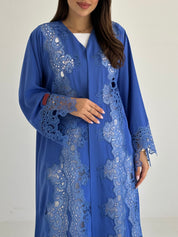 C 2741 Lapis Blue Lace Abaya