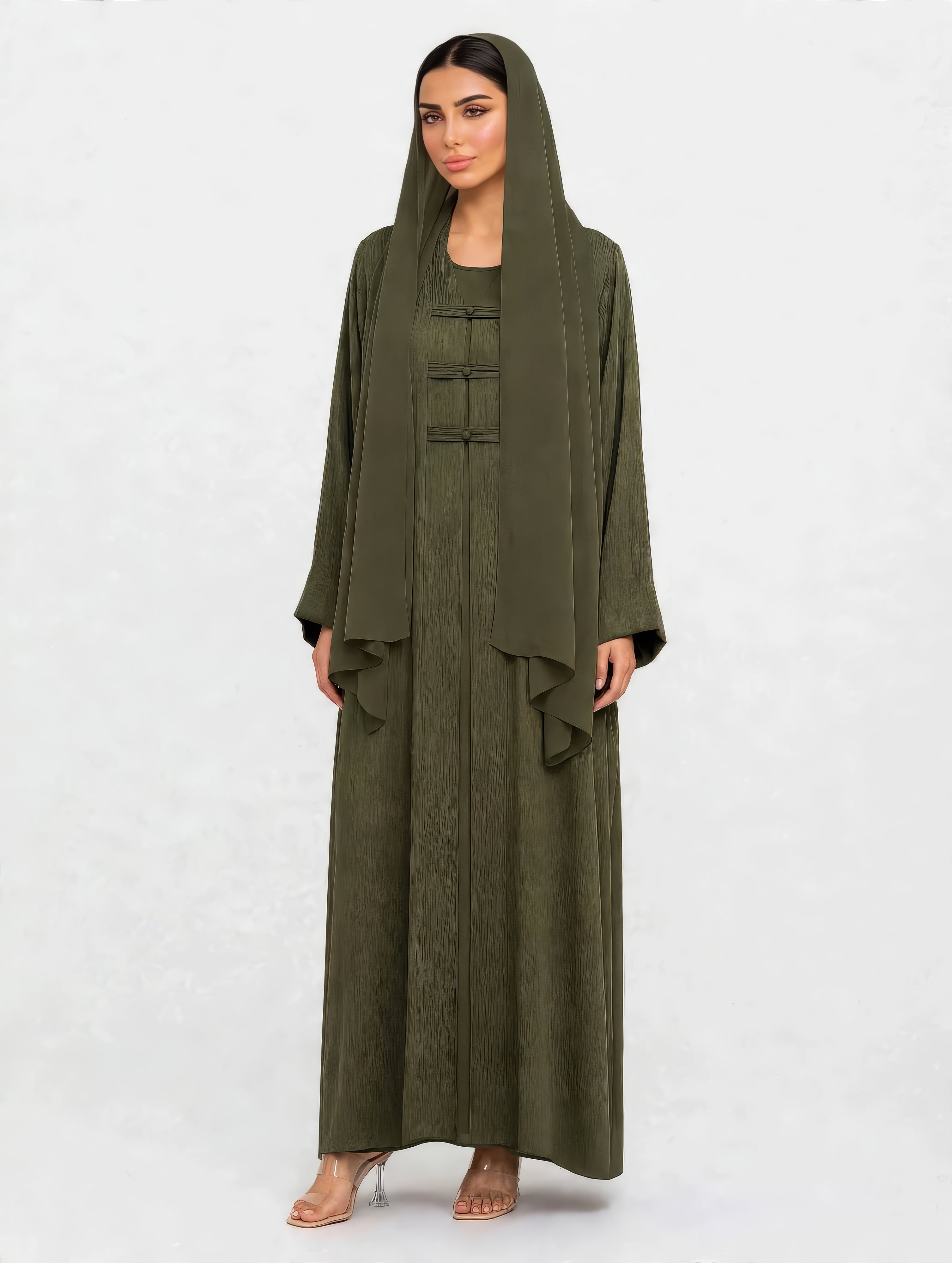 C 2741 Paris Silk Olive Grey