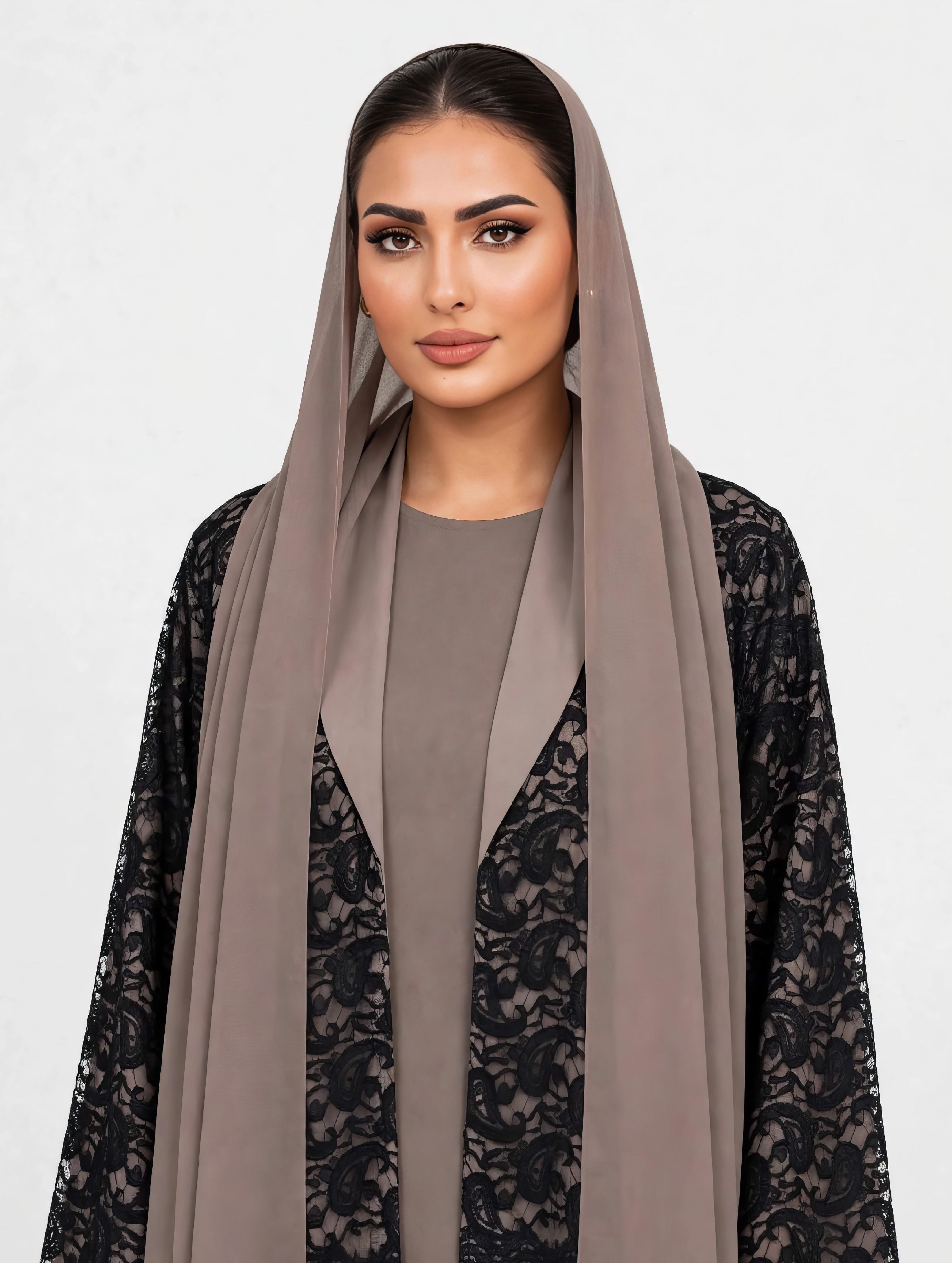 C 2767 Taupe Greige Abaya