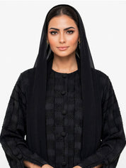 C 2768-01  Premium Black Mosaic Abaya