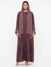 C 2768-02 Premium Purple Mosaic Abaya