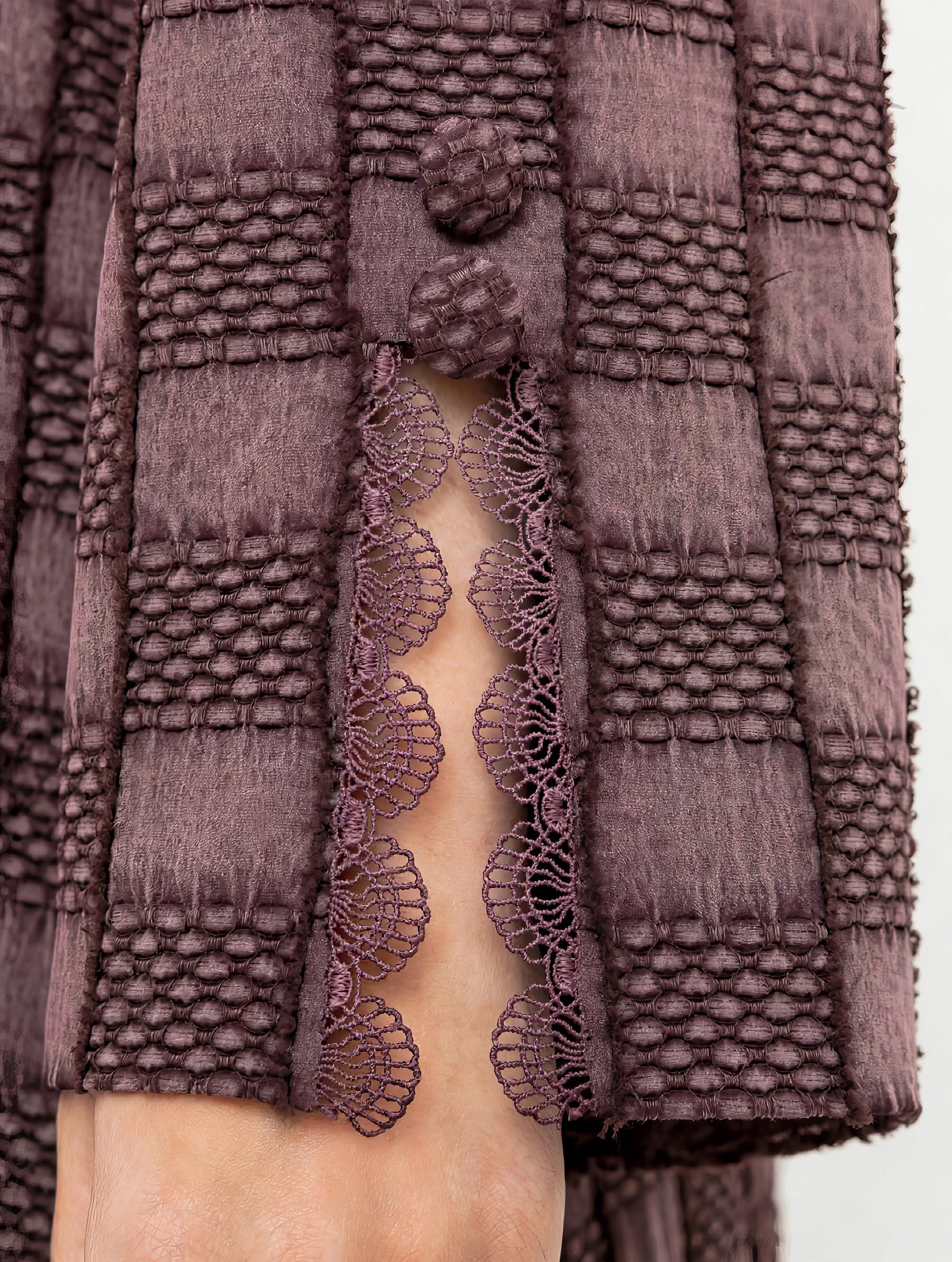 C 2768-02 Premium Purple Mosaic Abaya