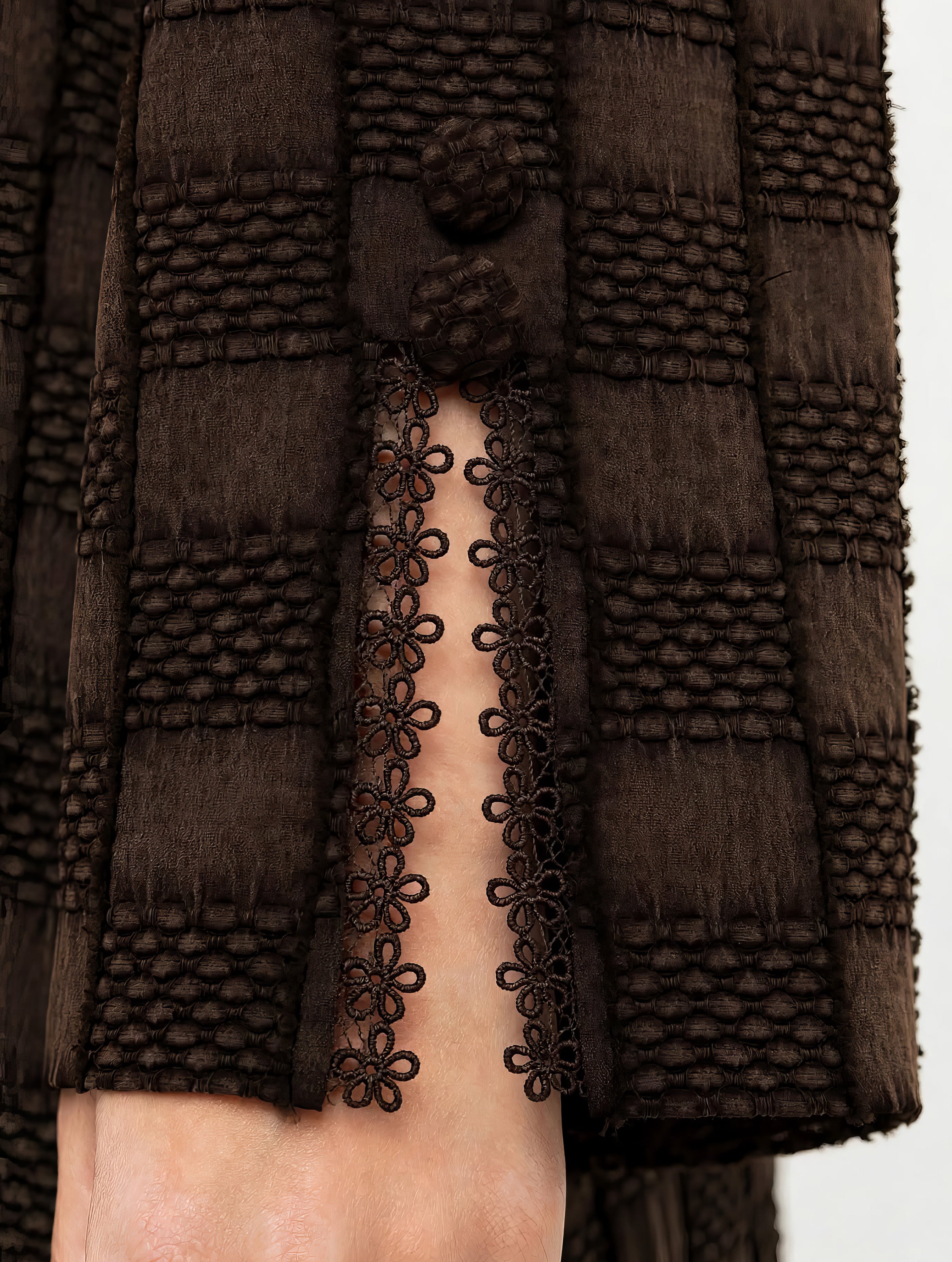 C 2768-03 Premium Brown Mosaic Abaya