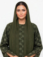 C 2768-04 Premium Olive Mosaic Abaya