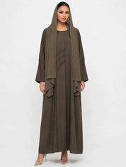 C 2769 Olive Braid Abaya