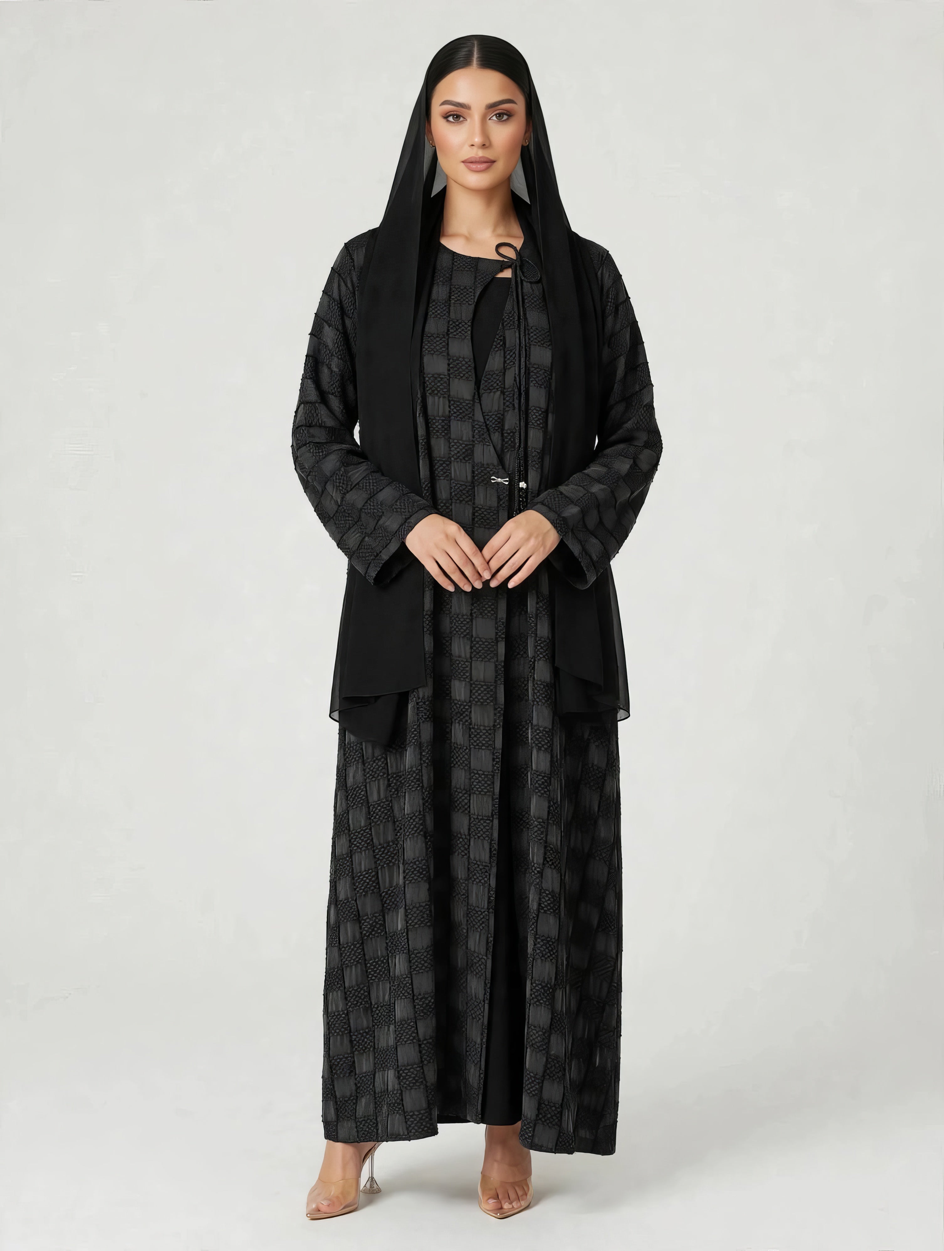 C 2773 Premium Turkish Cupro Noir Checker