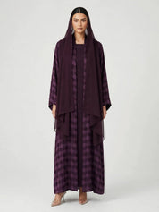 C 2775-01 Premium Mulberry Turkish Cupro Abaya