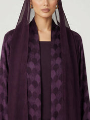 C 2775-01 Premium Mulberry Turkish Cupro Abaya