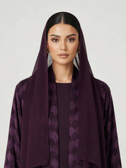 C 2775-01 Premium Mulberry Turkish Cupro Abaya