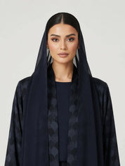 C 2775-02 Premium Navy Turkish Cupro Abaya