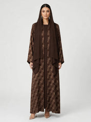 C 2775-05 Premium Cocoa Turkish Cupro Abaya
