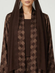 C 2775-05 Premium Cocoa Turkish Cupro Abaya