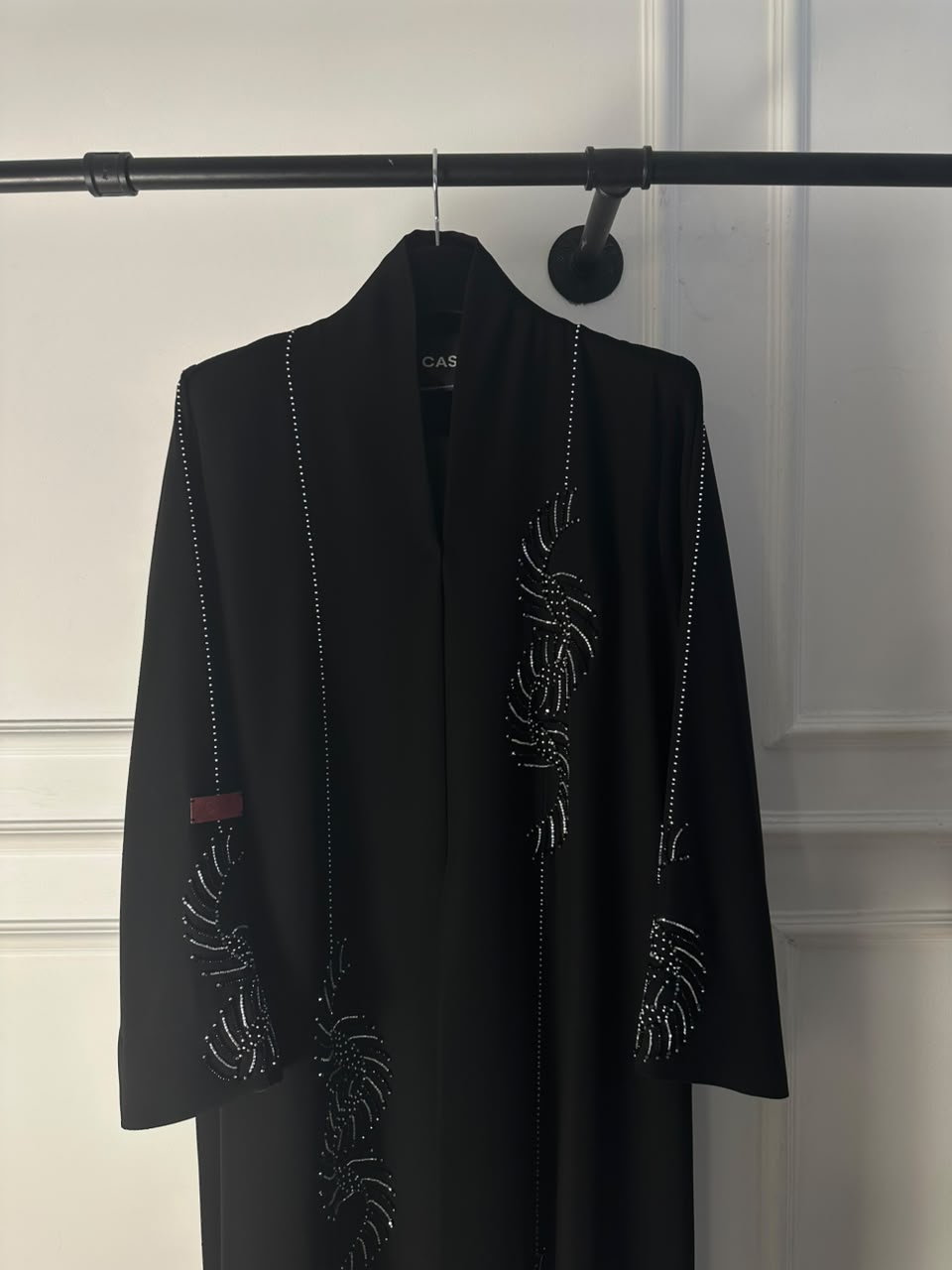 C 2779 Black Beaded Abaya