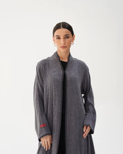 C 2784 Premium Silver Smoke Abaya