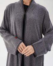 C 2784 Premium Silver Smoke Abaya