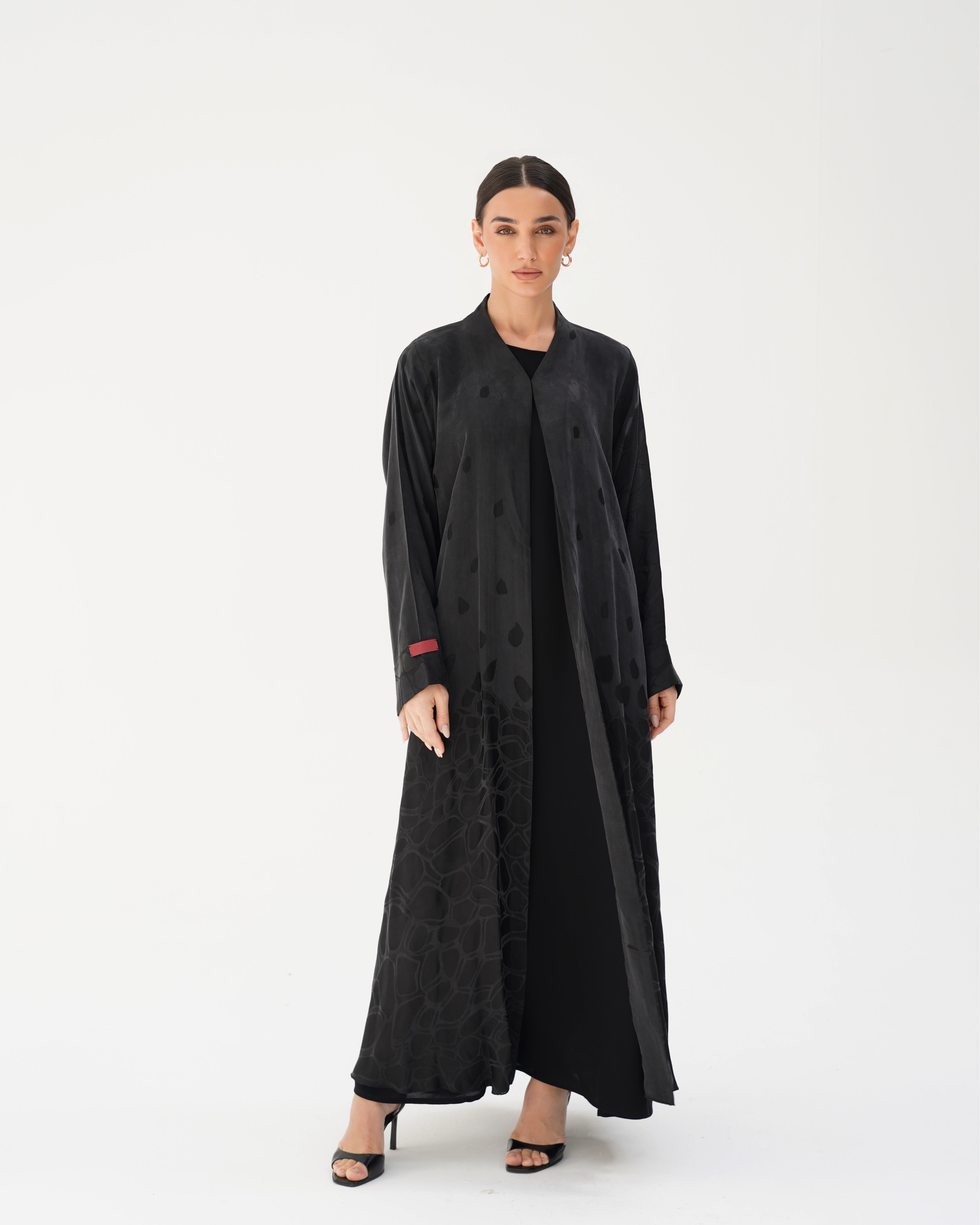 C 2785 Premium Midnight Petal Abaya