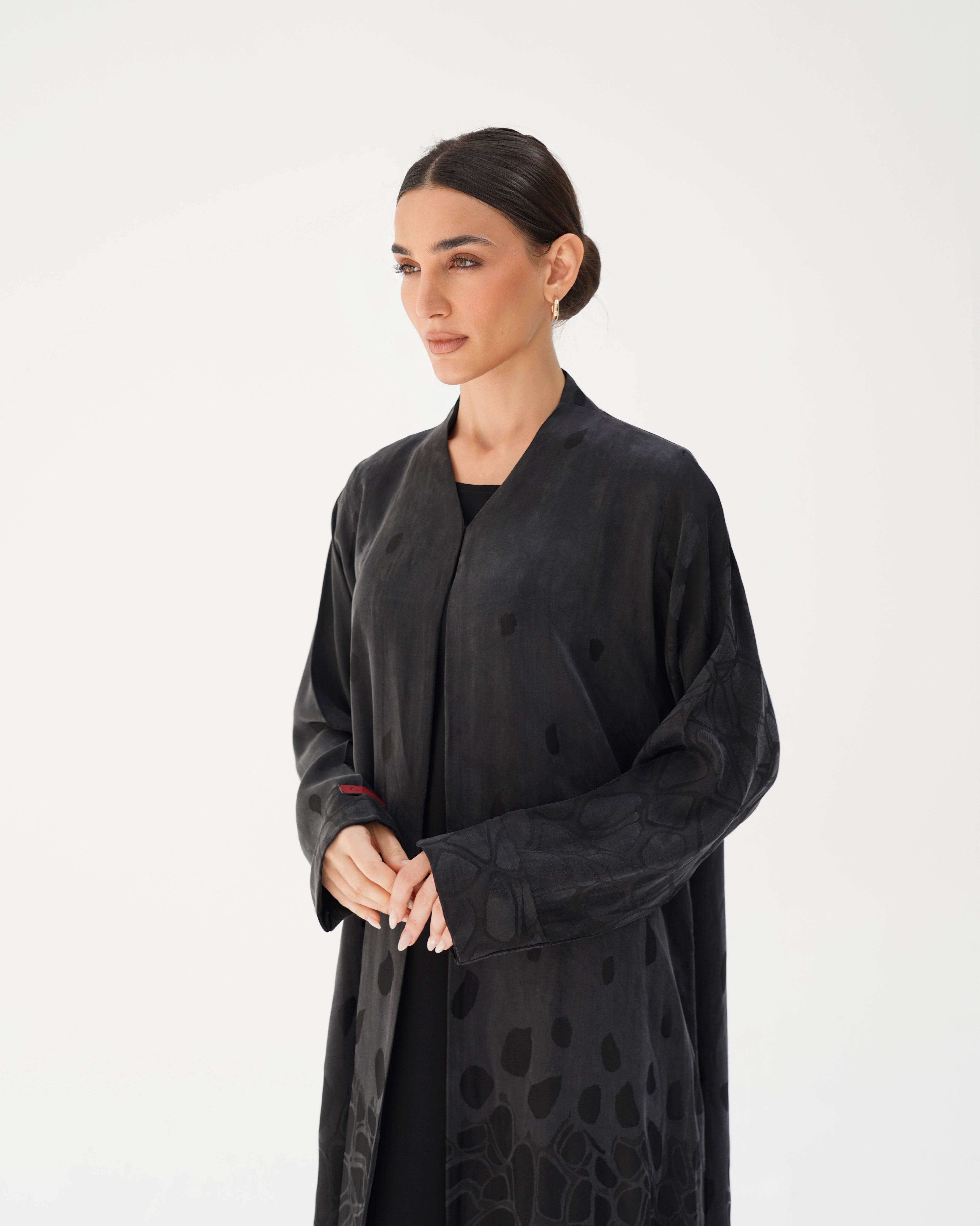 C 2785 Premium Midnight Petal Abaya