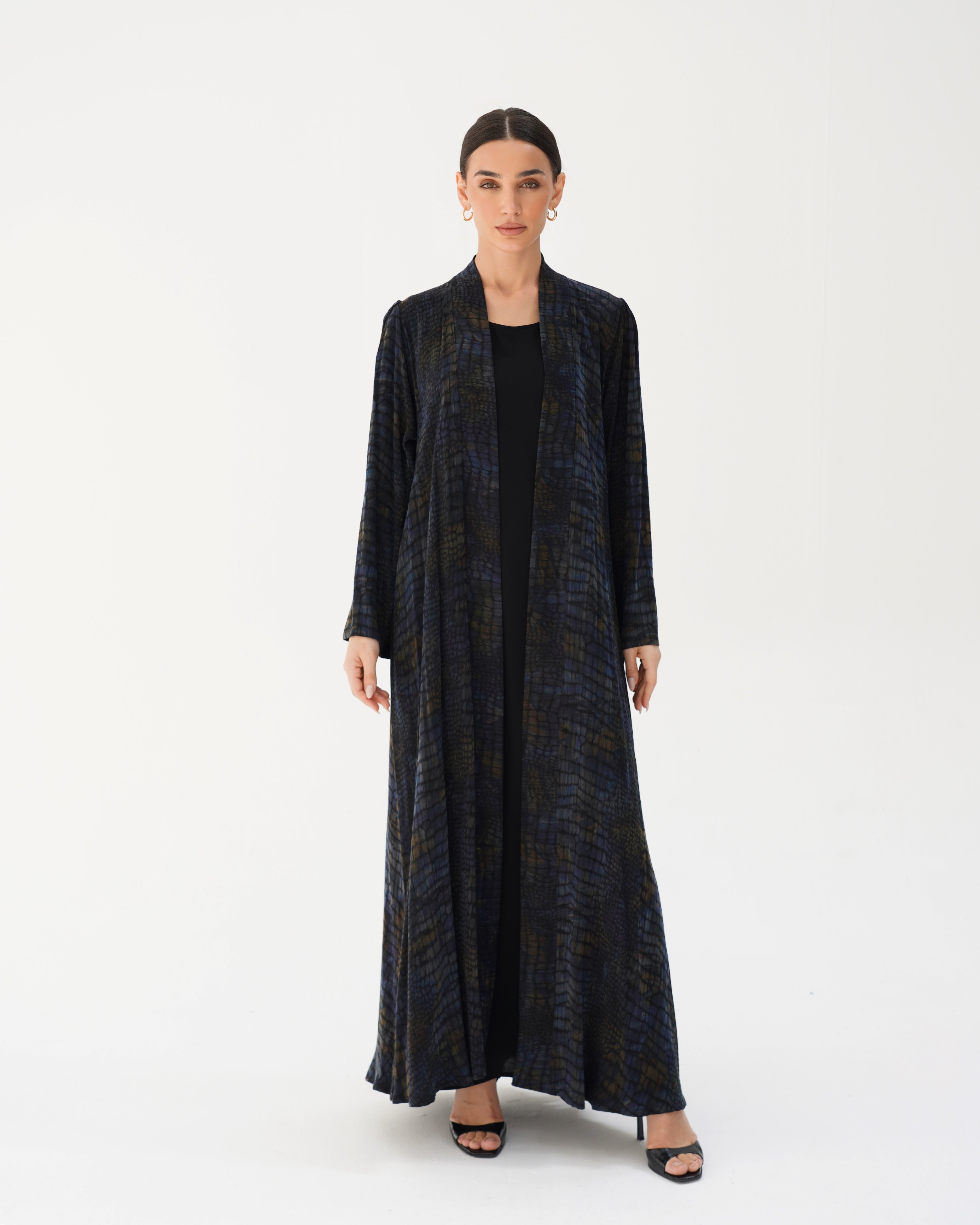 C 2787 Premium Ink Musk Abaya