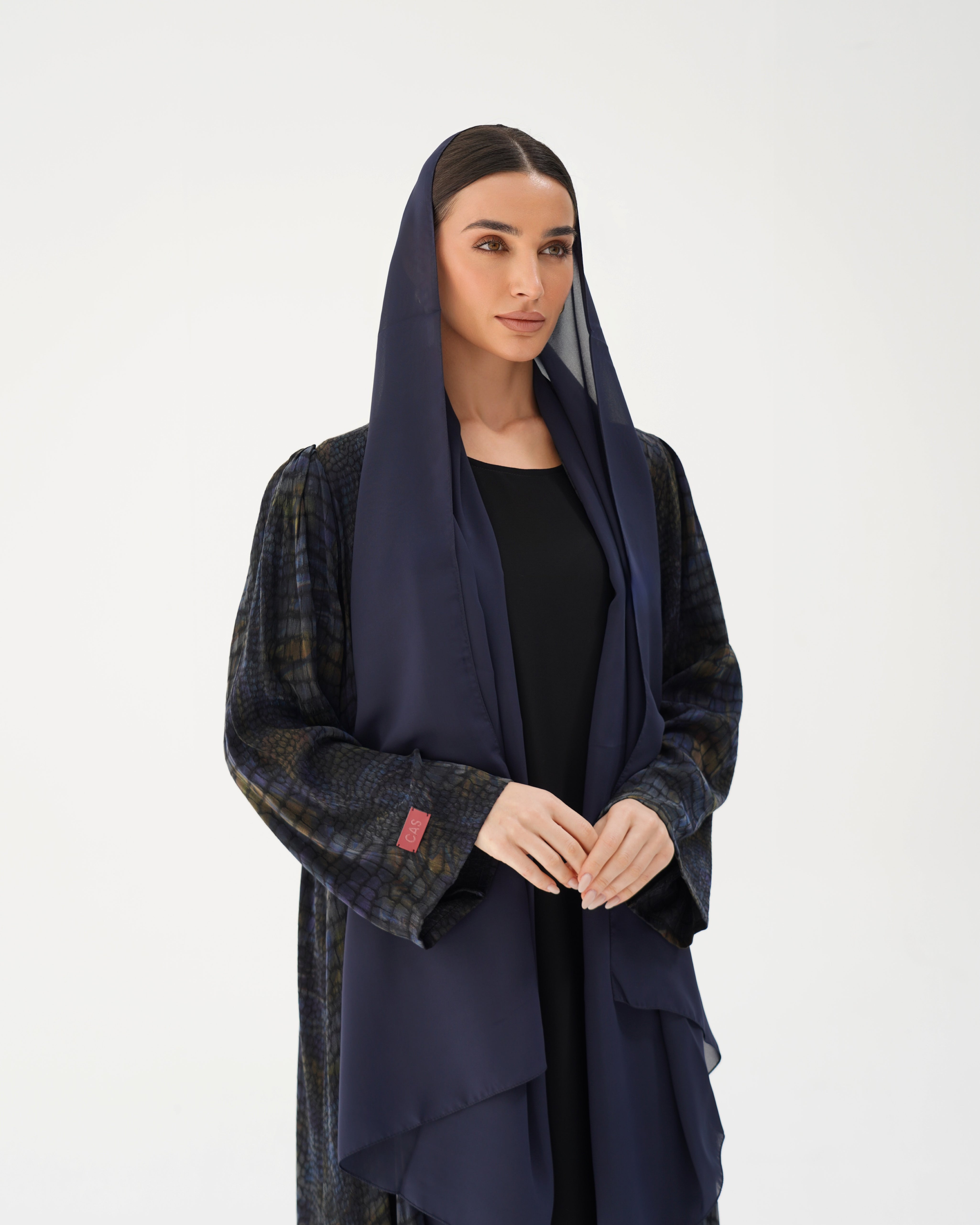 C 2787 Premium Ink Musk Abaya
