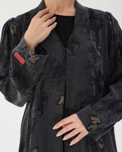 C 2790 Premium Black Dahlia Abaya