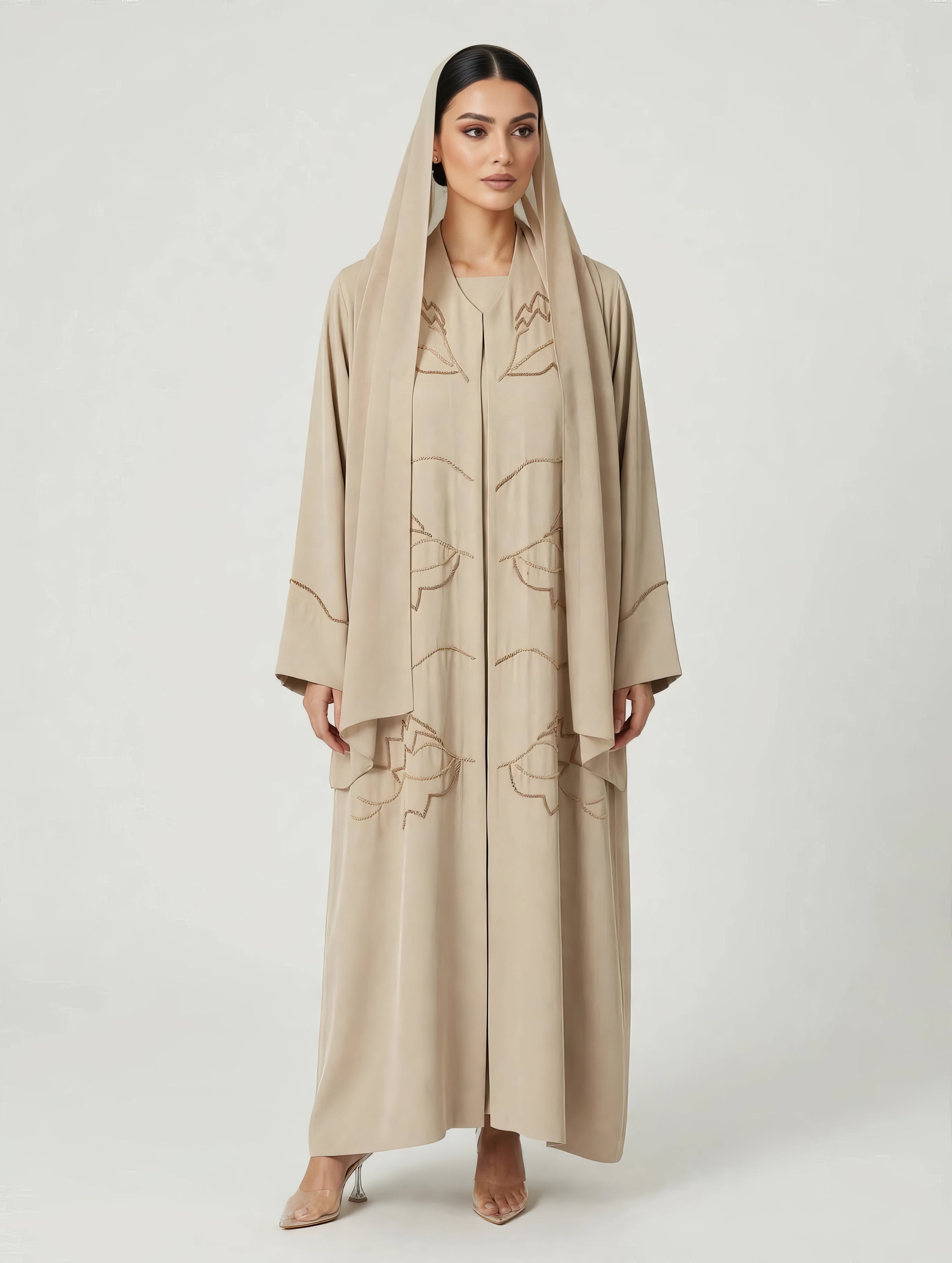 C 2806 Desert Lotus Abaya