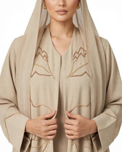 C 2806 Desert Lotus Abaya