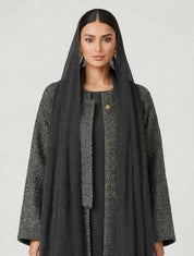 C 2810-03 Grey Tweed Abaya